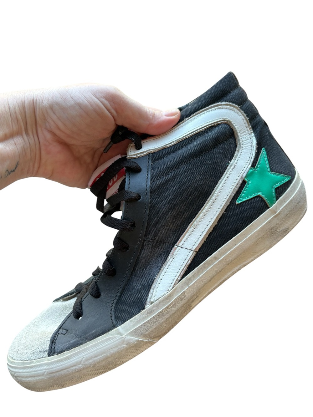 Golden Goose Slide Sneakers Canvas with Contrast Star IT 41 Mens 8 Women’s 9.5 - Picture 2 of 16